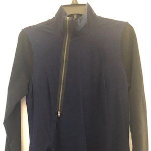 eShakti cotton dress in blue and black